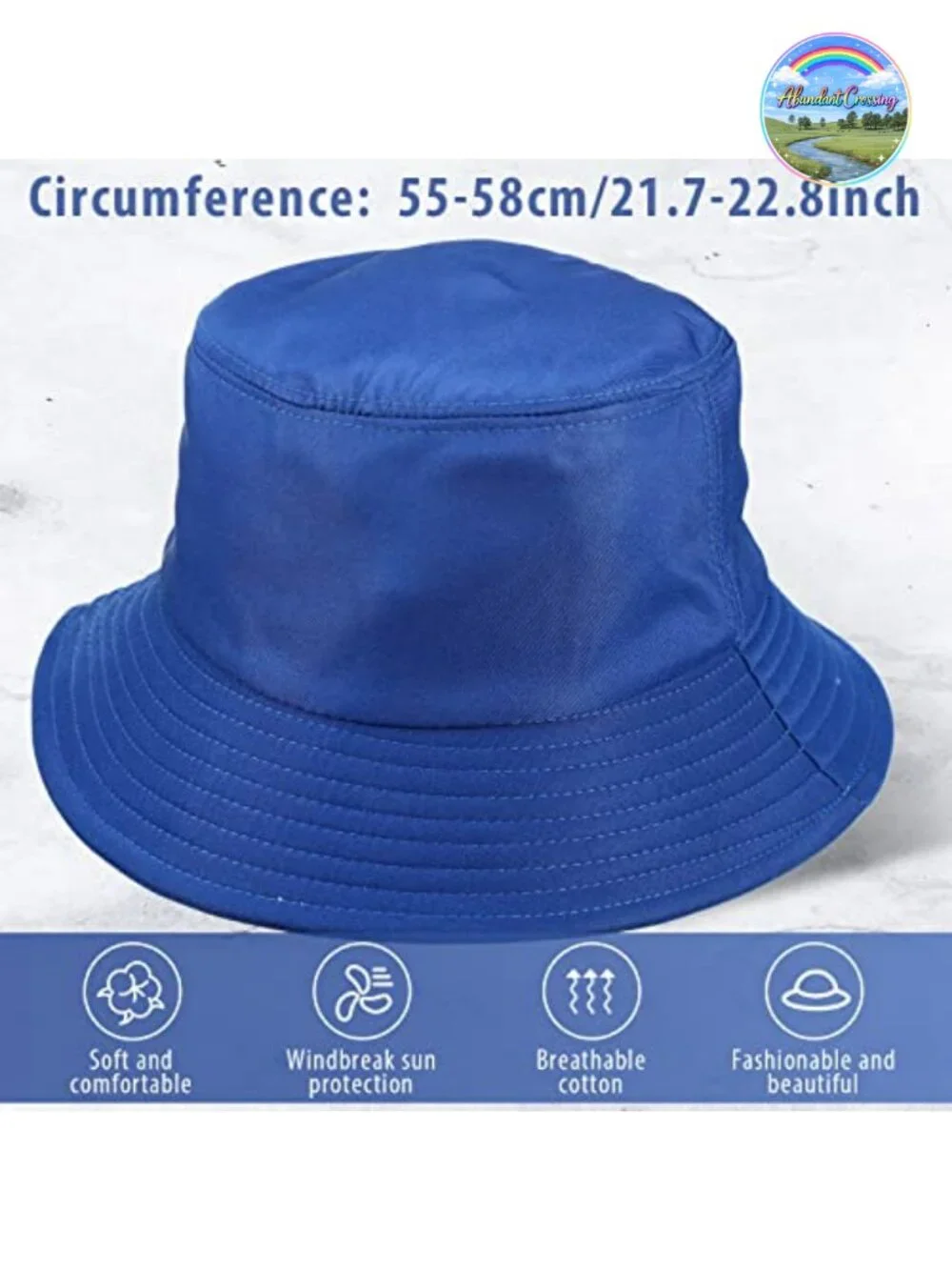 Cotton Bucket Hat 8 Pack Foldable Packable Fishing Beach Sun Hat for Women Men